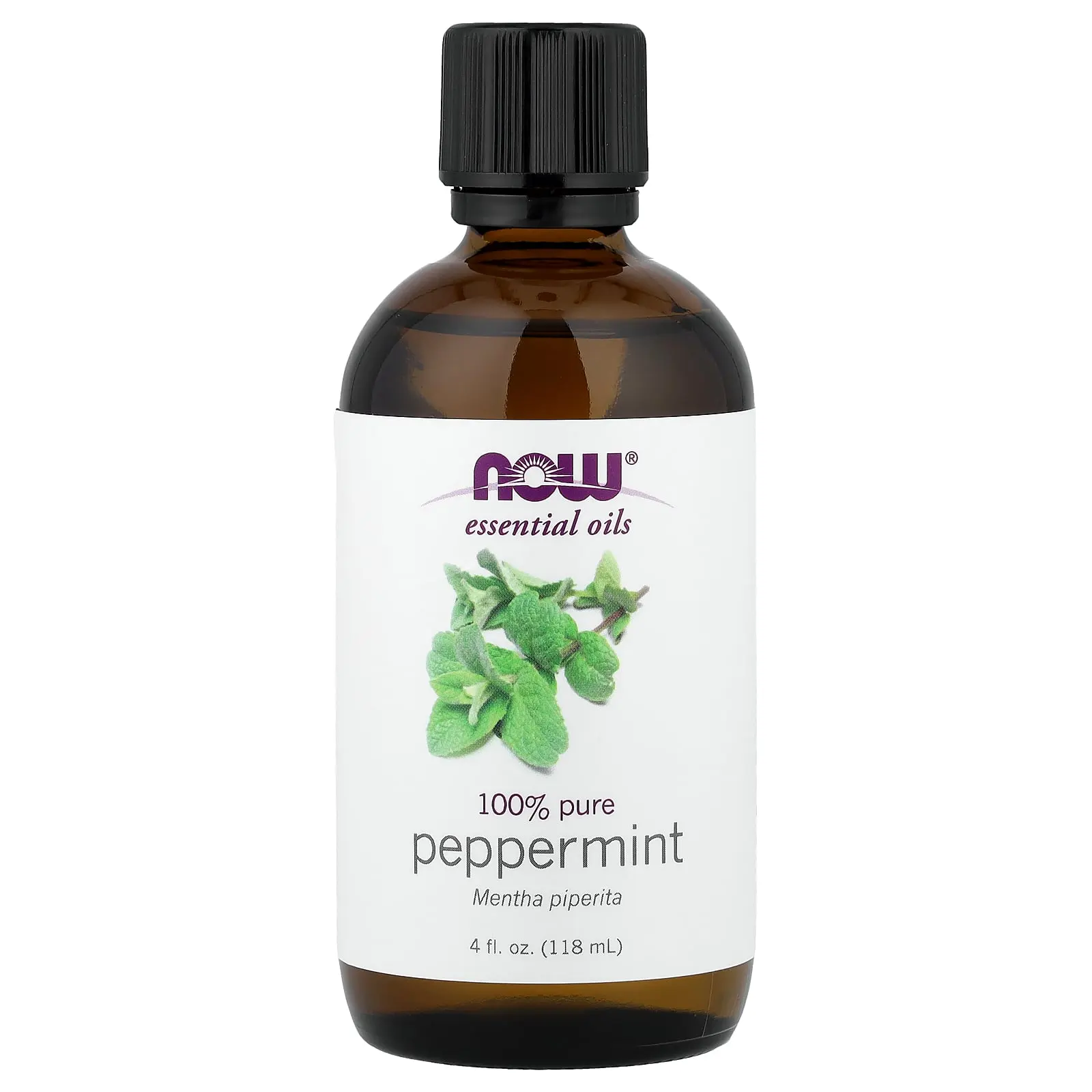 NOW Foods Essential Oils, Peppermint, 4 fl oz (118 ml)