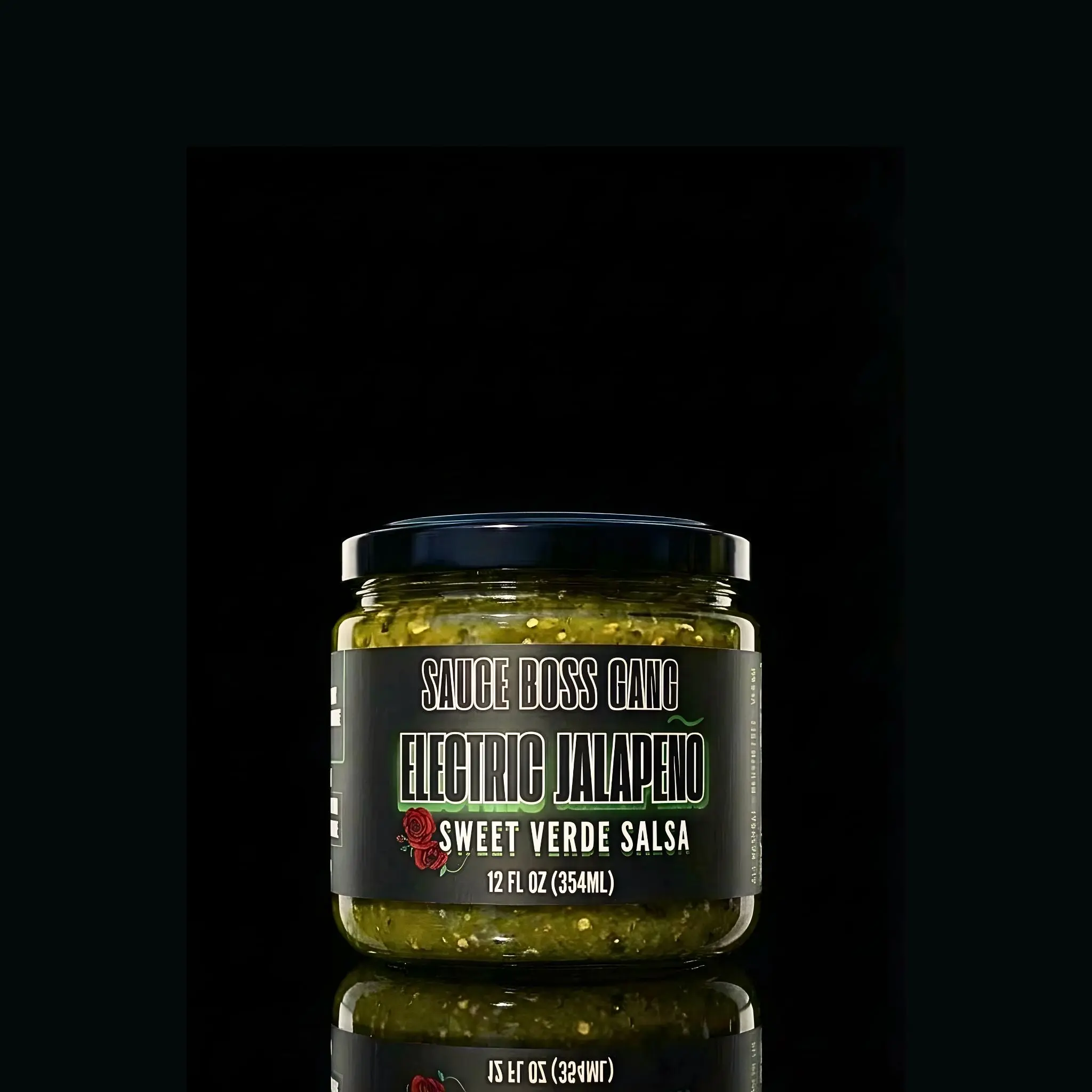 Sauce Boss Gang Electric Jalapeno Salsa - Bright Tangy Heat with Fresh Herbaceous Notes & Sweet Finish - Small Batch Craftsmanship - Supports Local Women-Owned Business
