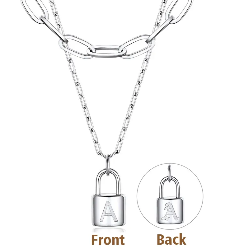 Stack with Chain-Silver