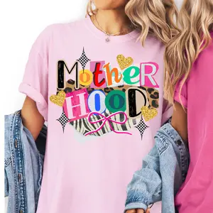 Motherhood Comfort Colors Shirt, Preppy Y2K Tee, Shirts for Mom, Mothers Day Graphic Tee, Shirt for Her