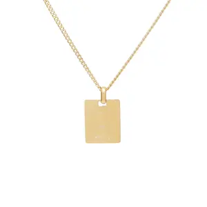 Old English Tag Necklace