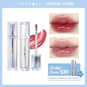 JUDYDOLL Ice Watery Lip Gloss, Blur, Mirror Lip Glaze, Glossy Lip Stain, Transfer-Proof, Metal Applicator, Waterproof, Long-Lasting, Moisturizing, Liquid Lipsticks, Plumping, Not Easy To Fade, Halloween Makeup, Cosmetics, Valentines Day Gift, New Year