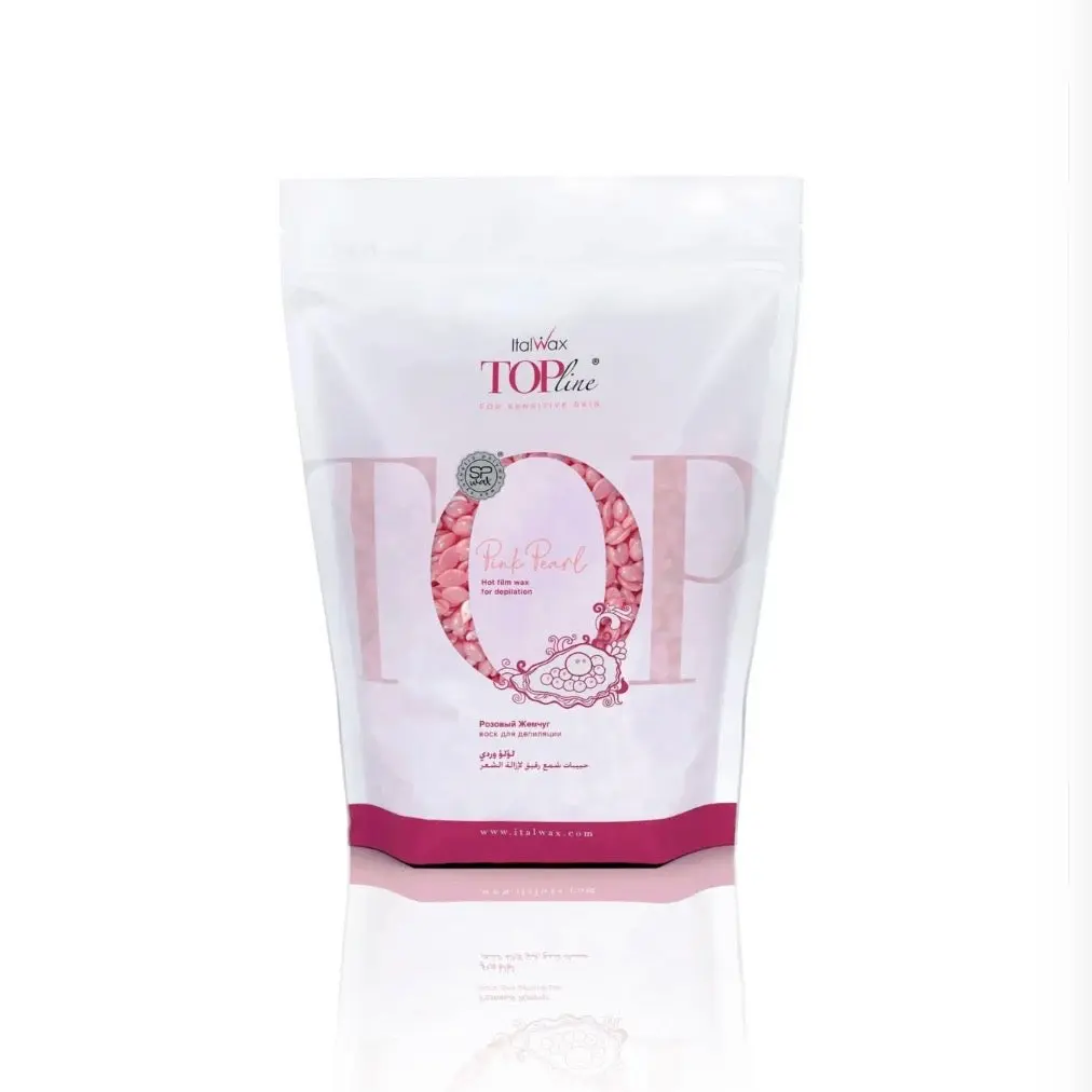 ItalWax Top Line Synthetic Hard Wax - Pink Pearl, Silky Body Care Wax for Flawless Hair Removal
