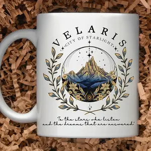 [Sale Up To 50%] Velaris Mug, Acotar Gift, Acotar merch, Sarah J Maas merch, Acotar Coffee Mug, Suriel Tea Mug, Reading Mug, bookish mug, bookish mug, Ceramic Mug, 11oz & 15oz