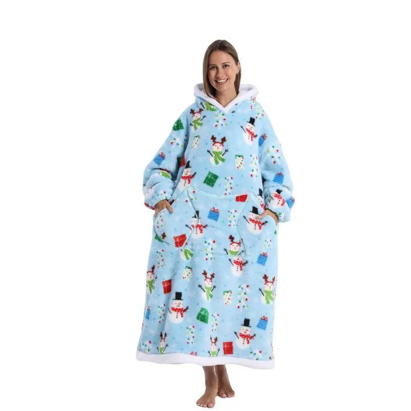 Christmas Themed Wearable Blanket Hoodie, Soft Warm Wearable Blanket Hoodie, Warm Hoodie Blanket, Comfy Sweatshirt Blanket with Pocket for Adult Women & Men, Cozy Hooded Blanket Christmas Themed Wearable Blanket Hoodie, Soft Warm Wearable Blanket Hoodie, Warm Hoodie Blanket, Comfy Sweatshirt Blanket with Pocket for Adult Women & Men, Cozy Hooded Blanket