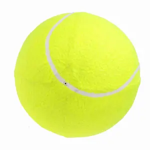 9.5‘’ Oversize Giant Tennis Balls Inflatable Tennis Ball with Pump Dog Toy Balls For Signature Children Adult Pets Dogs Cats Fun