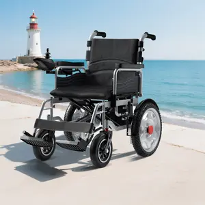 65pounds with batteries，foldable and portable electric wheelchair very suitable for adults, with a 15km range, comfortable pedals, a 360degree control panel,suitable for various travel scenarios,Left/Right Hand Switchable