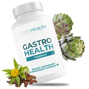 Gastro Health Formula by PUREHEALTH RESEARCH - Indigestion and Heartburn Relief - Acid Reducer to Ease Acid Overflow and Soothe Your Stomach - Made with Rhodiola, Quince, Licorice & More to Ease Digestion - 90 Capsules Supplement Edible