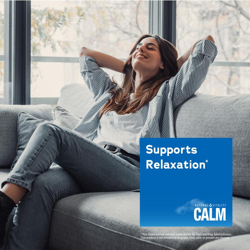 CALM 4 oz Relaxing Drink Mix - Raspberry Lemon Flavor - Magnesium Citrate Supplement -  4 oz (113 g) - 28 servings