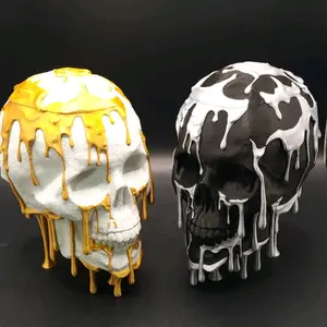 Dripping Skull Candy Bowl Decoration Collectible