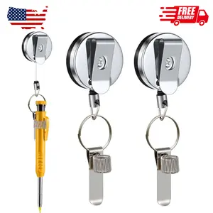 2 Pcs Retractable Pull Pen Pencil Holder, 27.5'' Retractable Pen Holder