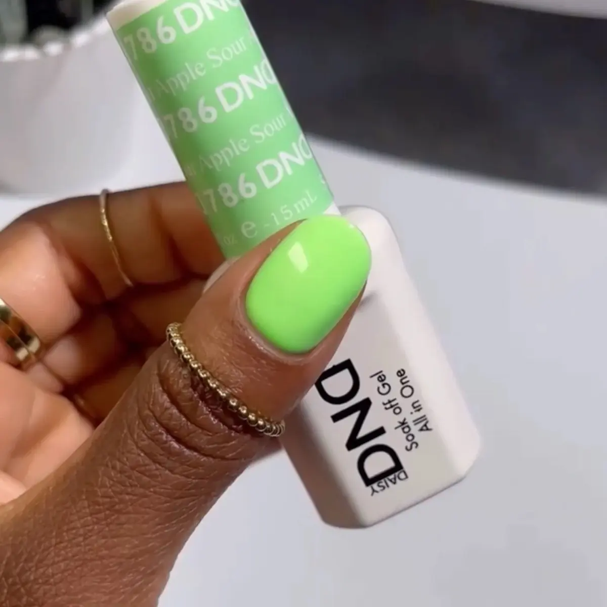 DND 786 Sour Apple Gel and Lacquer Duo nail care nail art color