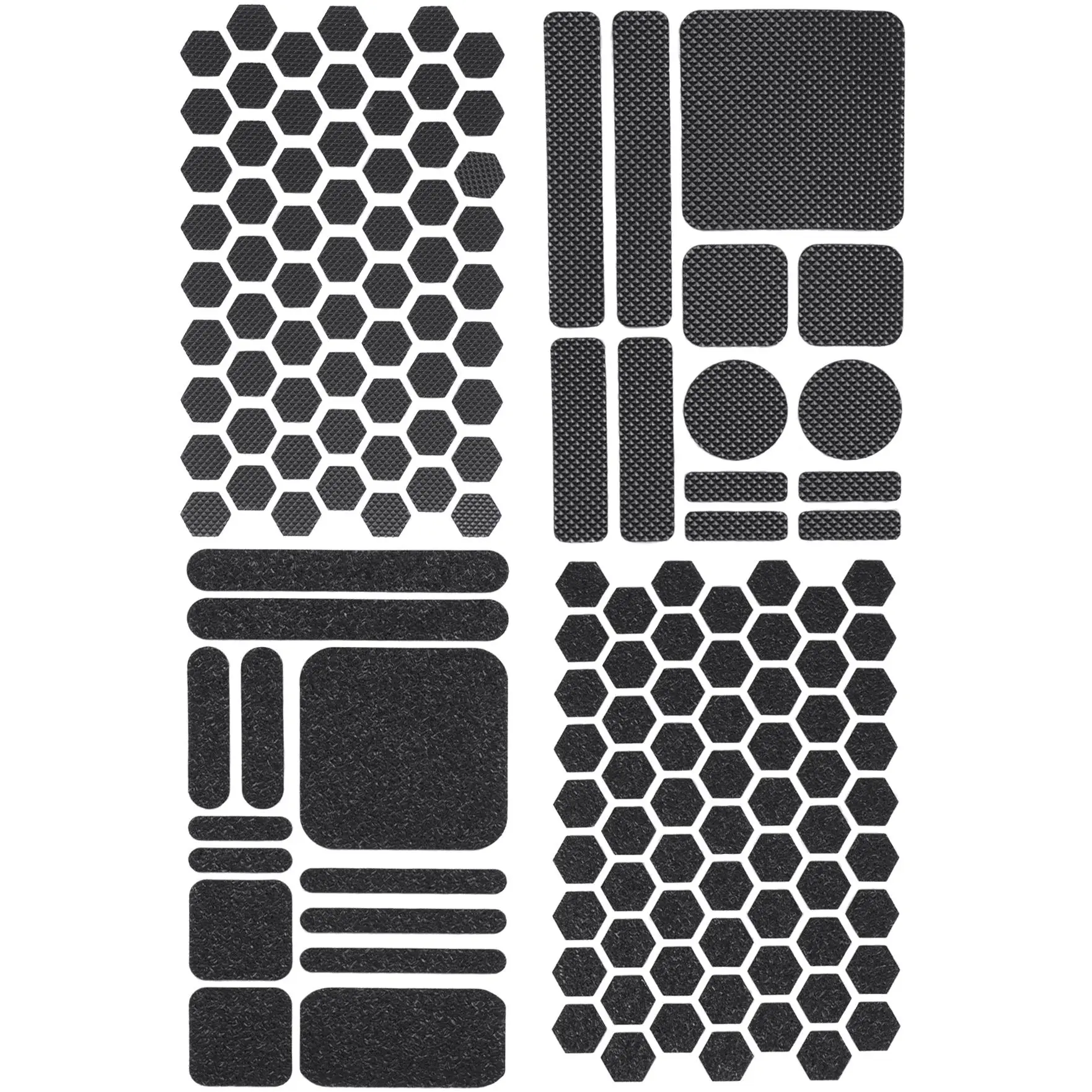 152pcs Universal Grip Tape, Nakedcellphone Tactical Decal/Stickers for iPhone, Flip Phone, iPod Touch, TV Remote Control, Gaming Controller, Switch, Mouse, Tools, etc - Black