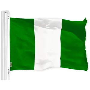 Nigeria (Nigerian) Flag 150D Printed Polyester 3x5 Ft