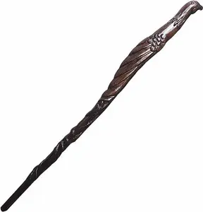 Bird Wand - Handicraftviet - Hand Carved Wooden Magic, Suitable for Children & Adults, Perfect for Halloween, Christmas & Birthday Celebrations - 15 inch.