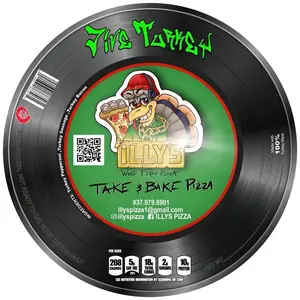 10” Jive Turkey Frozen Pizza with All Turkey Substitutes - Instant Food. Sipping materials are included into the final cost of the product.