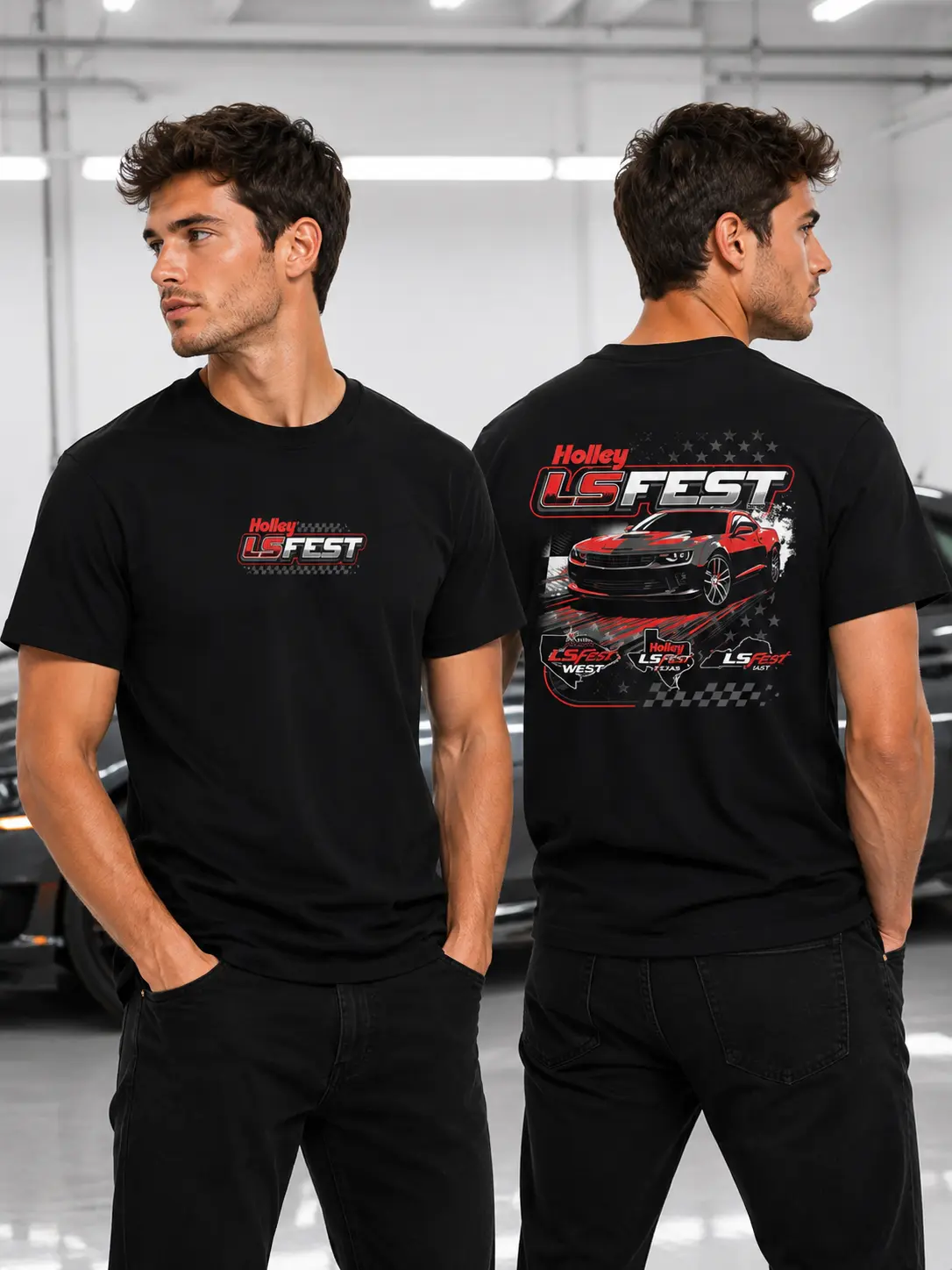 Holley LS Fest T-Shirt, Modern Camaro Muscle Car Tee, Car Show Apparel Gift for Fans, Racing Enthusiasts Gift
