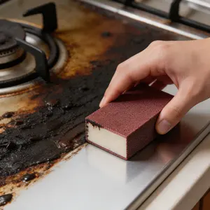 Emery Magic Sponge Eraser Set - Heavy-Duty Scouring Sponges for Non-Electric Descaling, Rust Removal, Dishwashing & Cookware Stain Remover, Kitchen Pot Cleaning Pads