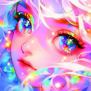 Starlit Gaze Square Drill Diamond Painting, Diamond Art Kits for Adults