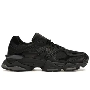 New Balance Men's 9060 Triple Black Leather, from StockX
