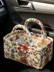 Car Interior Storage Basket, Clothing Book Work Supplies Home Organizer Bag, Space Saving Multi-Purpose Car Accessory, Car Backseat Organizer