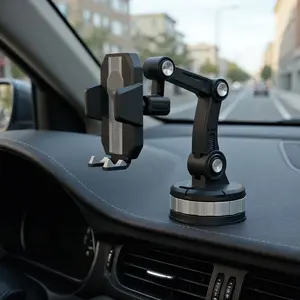 Car Phone Holder with Suction Cup Mount for Dashboard & Center Console, Secure Car Accessory for Safe Driving