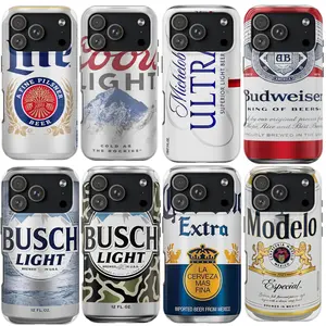 [New iPhone 17] Vintage Busch Light/Michelob Ultra/Modelo/Coors Light/Miller Lite/Budweiser/Corona Extra Can Phone Case For iPhone 17 16 15 14 13 12 11 X 8, Durable Accessories