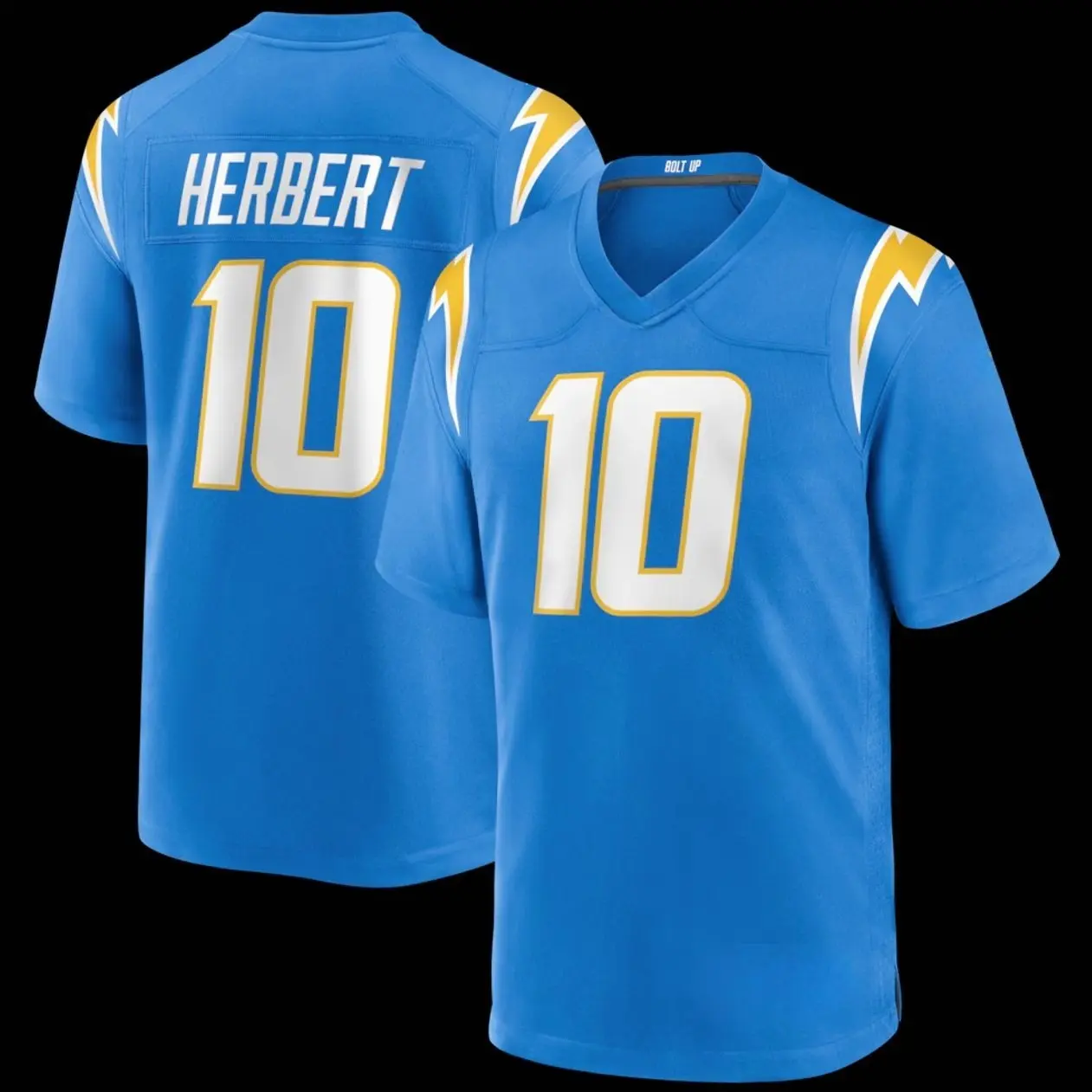 Unisex Football inspired by Herbert 10 Los Angeles Home Team Game Player Jersey - Powder Blue