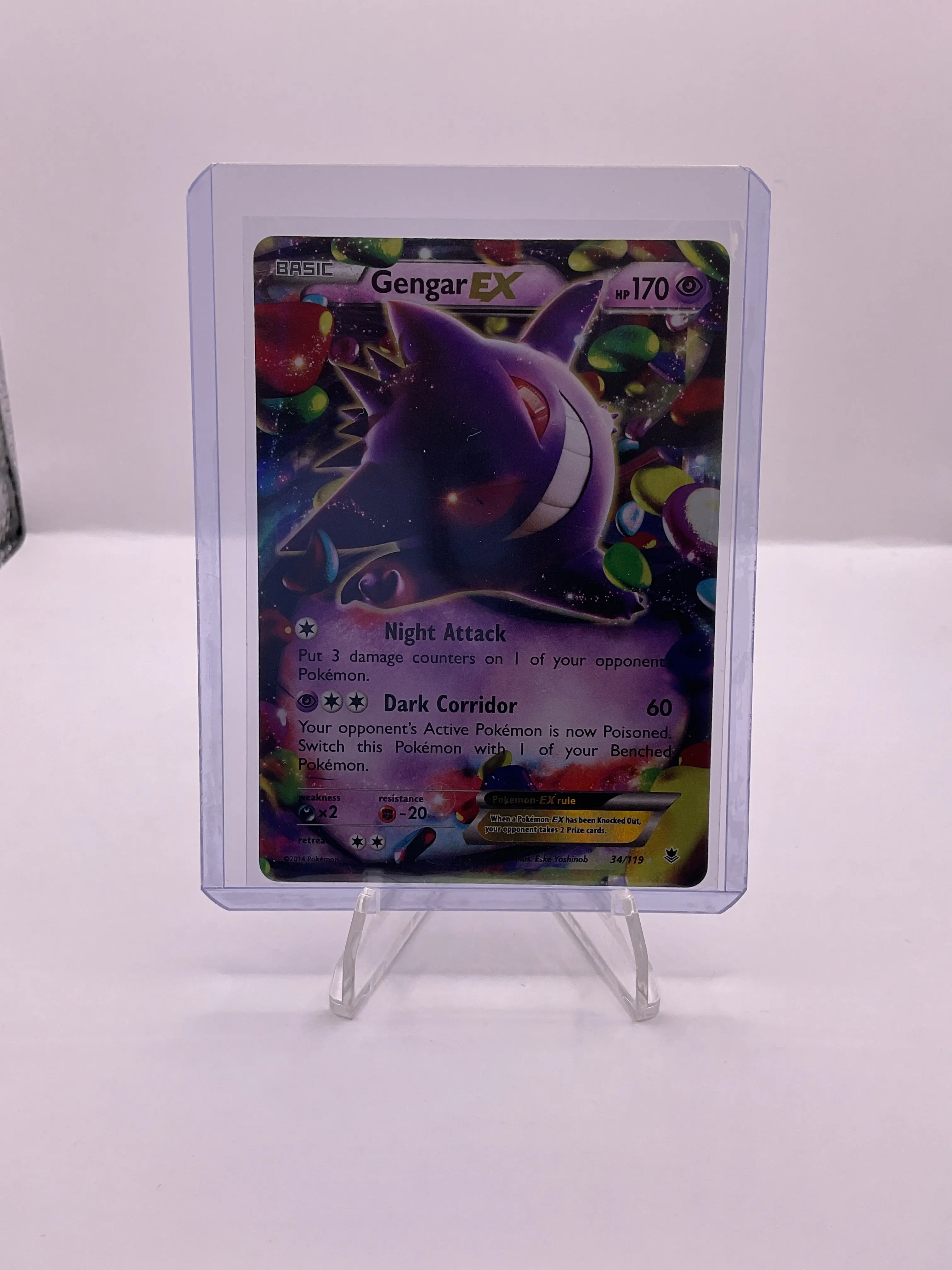 Pokémon TCG: Phantom Forces Gengar ex #34/119 NM