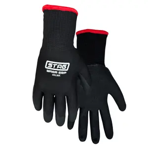 Work Gloves for Winter (2 Pack) 381BK, Warm Grip