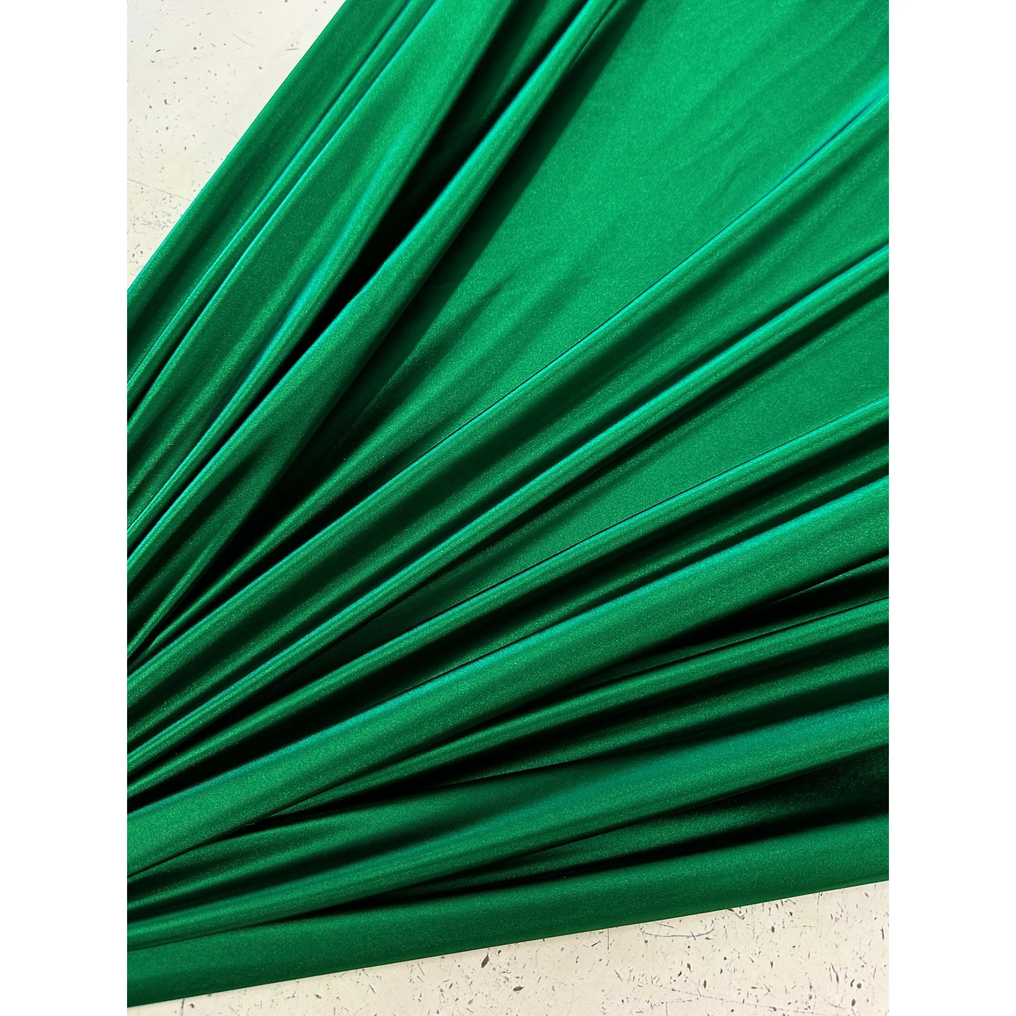 Diamond Green Shiny Nylon Spandex