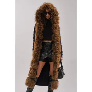WARM ME UP LONG CARDIGAN WITH FUR