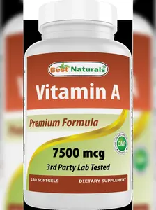 Best Naturals Vitamin A 25000 IU (7500 mcg), Non-GMO Formula Supports Healthy Vision & Immune System and Healthy Growth & Reproduction, 180 Softgels