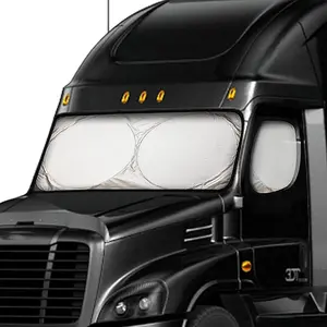 1PC Windshield Sun Shade for Semi Truck Windshield,240T UV Protective Sunshade for Truck Windshield Maximum Coverage to Block UV/Sun Heat Rays,Foldable And Storage Front Window Sunshade