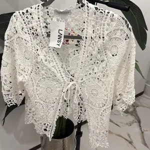 Coastal Lace Crochet Cardigan