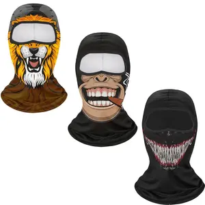 Riding sun protection and dust-proof helmet. Mask with quirky design, icy sensation and breathable feature.