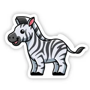Zebra Waterproof Sticker