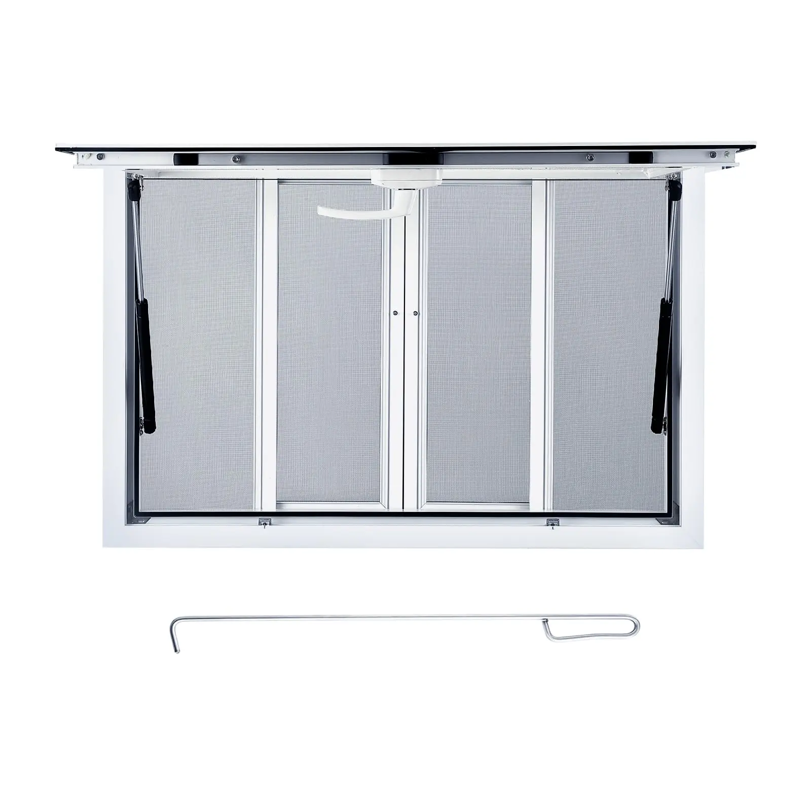 GARVEE Concession Window 36"W x 24"H, Aluminum Alloy Food Truck Window, Concession Stand Window, Concession Awning Door Up to 85° Serving Window for Food Truck