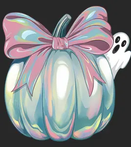 Iridescent Pastel Halloween 3 DTF Gangsheet Heat Transfers, Creative Themes, Unique Design for DIY Specialty Supplies