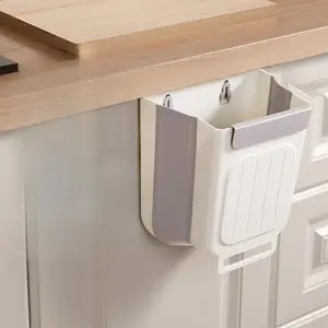 Foldable Kitchen Trash Can, Home Cabinet Hanging Garbage Bin with Hanging Feature, Thickened Large Capacity, Multifunctional Waste Basket, Easy-To-Clean Design, Trash Storage Can, Home Supplies
