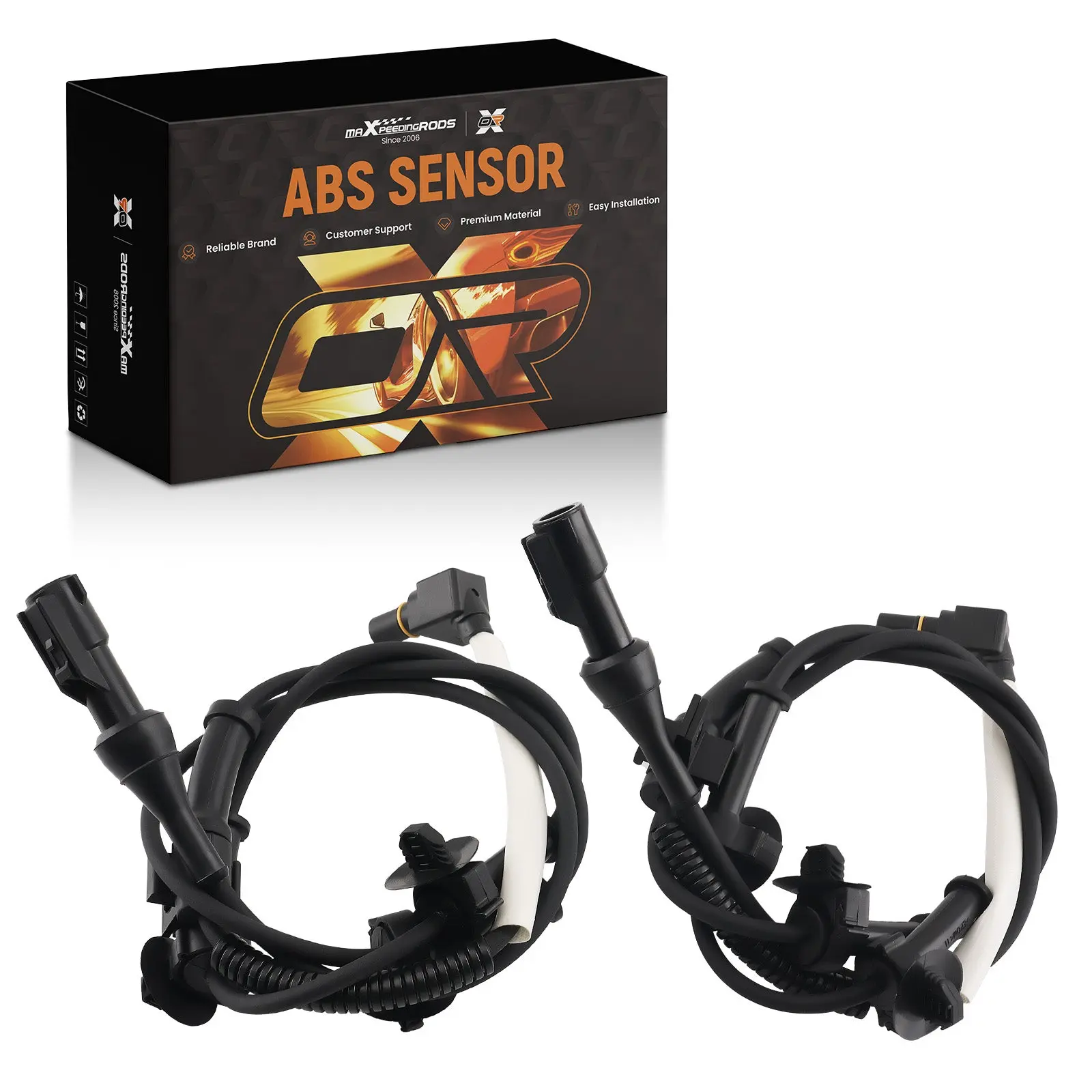 ABS Speed Sensor Front compatible for Ford Explorer Sport Trac XL 2002 4WD F57Z2C204AD 2PCS