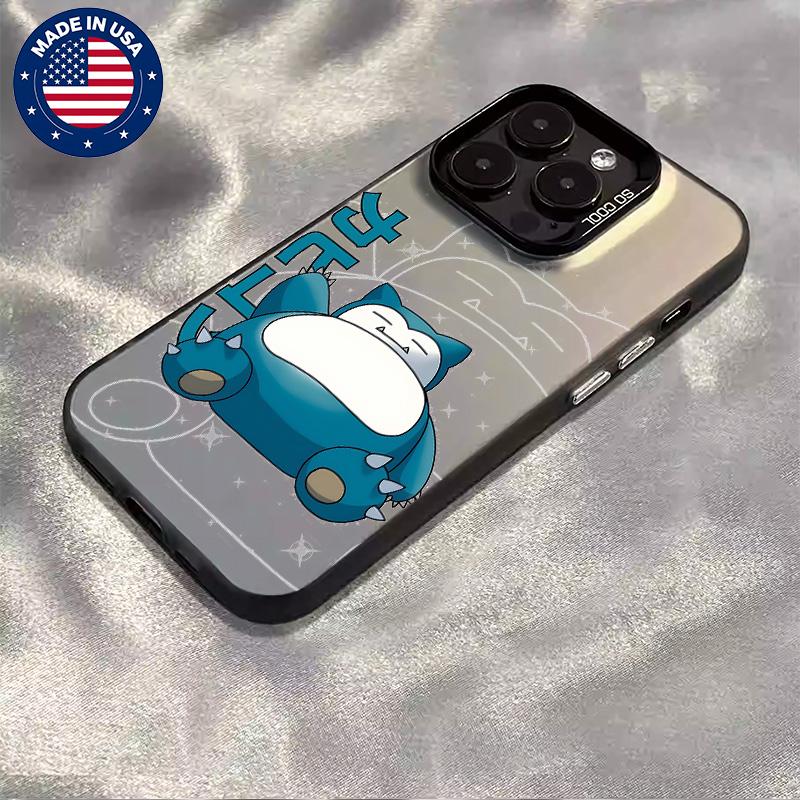 Snorlax  Casing For iphone 17 16 15 14 13 12 11 7 8 Plus ProMax AIR Samsung S22 S23 S24 S25 PLUS ULTRA Flaunt Mobile Phone CaseHard TPU PET PC Black ShockproofSmartphone Cover