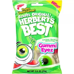 Herbert's Best Gummi Eyez 2.6 Oz - Halloween Liquid Filled Gummies - Great for Snacks & Birthday Parties