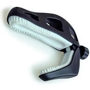 Jurassic T-Rex Guitar Capo - Dinosaur Skull Design with  , Zinc Alloy Adjustable Clamp for Acoustic/Electric Guitar, Bass, Ukulele & Banjo (Black)