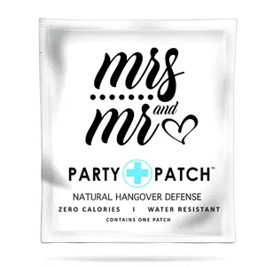 Party Patch - Mr and Mrs Patch with Zero Calories, Water-Resistant Recovery Patch for Parties and Nights Out