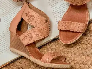 Mexican Sandals - Mexican Wedges - Mexican Artisanal Wedges - Huaraches Artesanales - Huaraches Mexicanos - Cute Summer Wedges