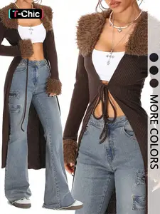 Women's Long Sleeve Knit Cardigan, Fashion Vintage Casual Plaid Pattern, Fitted Medium Fabric, Fall & Winter Outerwear Knitwear
