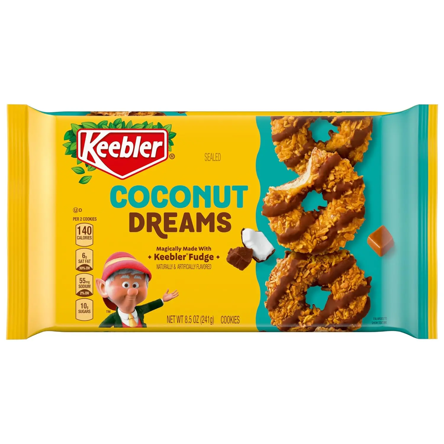 Keebler Fudge Cookies, Coconut Dreams, 8.5oz