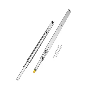 fathersdaygift KFFKFF Set of 2 Drawer Rails, Full Extension, Available in Various Sizes from 16 to 60 inches, 250 lbs Weight Limit, Locking Mechanism, Ball Bearing Side Mount Drawer Slide Rail