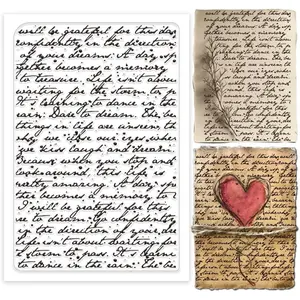 Words Background Clear Transparent Silicone Rubber Stamps for Card Making DIY Scrapbooking Crafting Photo Album Journal Embossing Decoration